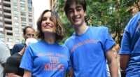 Mariska Hargitay's son wears punny shirt about his mom at Knicks parade