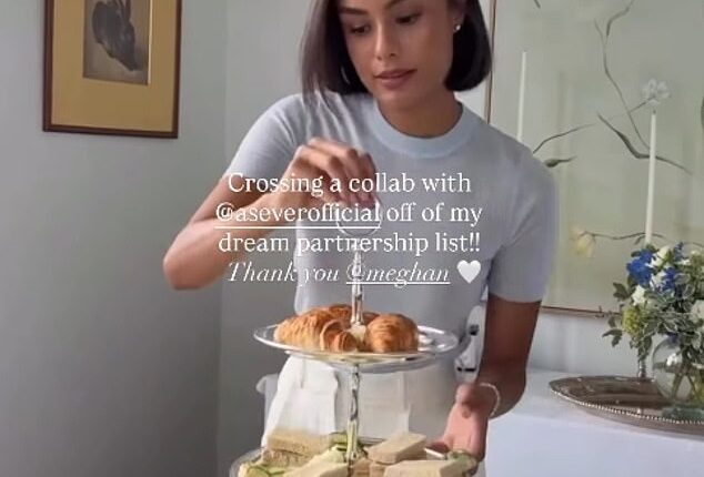 While the Duchess of Sussex typically fronts promotional campaigns for her range of jams, teas, and candles, the latest Instagram advert featured New York-based Olivia McDowell, who has under 250,000 followers