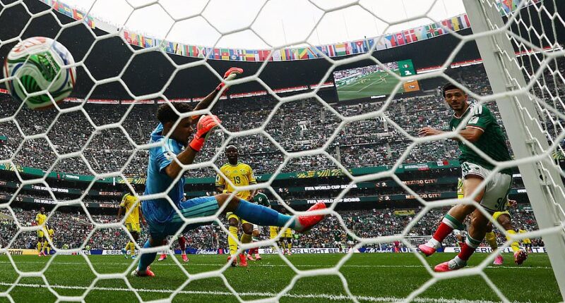 Mexico vs South Africa LIVE: World Cup opener descends into chaos as THREE red cards are brandished - with co-hosts on verge of clinching victory