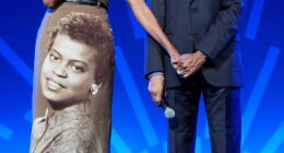 Michelle Obama paid tribute to her late mother Marian Robinson at a stakeholders event for her husband's presidential library in Chicago this Tuesday