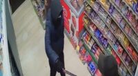 Finlay Crawshaw, 21, burst into News Plus convenience store, Edinburgh, brandishing a large kitchen knife towards the two workers and attempted to rob them of their takings