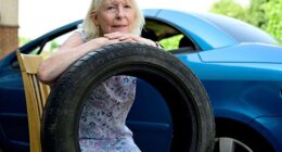 Sheila Burgman, 75, from Maidstone, took Kent County Council to a small claims court over the damage her blue Peugeot 307 sustained after smashing into a pothole - and won