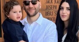 Marine Basmajian (right), 29, shot and killed her husband, Khajag Basmajian (middle), 31, and their two young kids, Alec(left) and Ella, on Wednesday at the family's home in North Hills, California