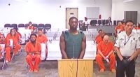 Detroit Lions star Terrion Arnold pictured in a court hearing on Thursday afternoon