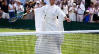 Naomi Osaka brought her 'fashion show' to Wimbledon on Monday afternoon