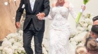 Perrie Edwards tied the knot with Alex Oxlade-Chamberlain at an intimate and glitzy church ceremony in Portugal on Saturday