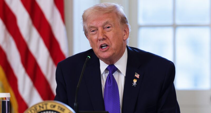 President Donald Trump Appears Asleep During Knicks-Spurs NBA Finals Game 3 at MSG