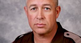 Donald Trump on Saturday praised his new nominee for director of Immigration and Customs Enforcement (ICE) Lance Schroyer (pictured), a former Oklahoma state trooper, as a 'PATRIOT' with decades of experience