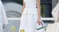 Queen Letizia of Spain took fashion inspiration from the Princess of Wales this weekend as she stepped out in a striking white Self-Portrait dress during Pope Leo XIV's visit