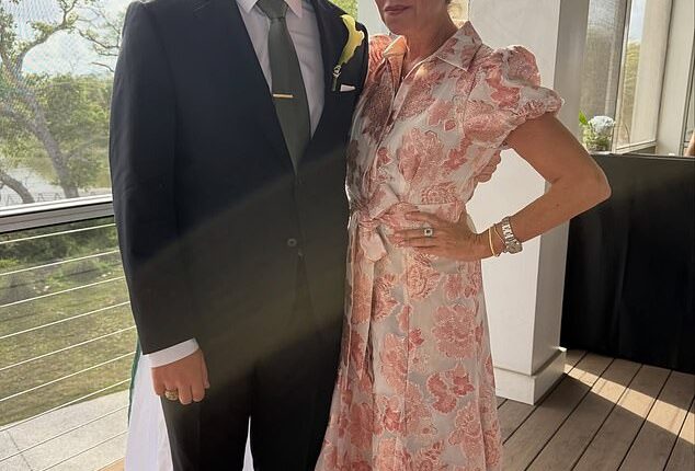 Real Housewives of Beverly Hills star Sutton Stracke said her son Philip is planning to enter the priesthood. Pictured in Charleston, South Carolina last month