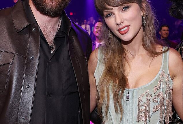 Just days before Taylor Swift and Travis Kelce's blockbuster wedding for the ages, lavish new accessories were seen being hauled into Madison Square Garden - the couple pictured in March 2026