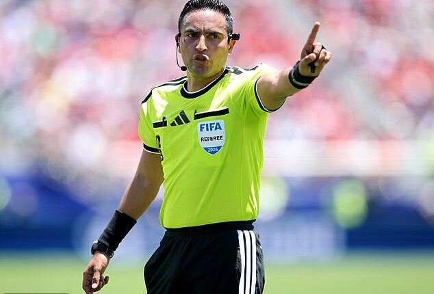 Said Martinez will officiate England's second group stage game against Ghana on Tuesday