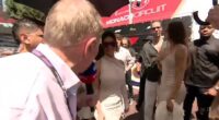 Kim Kardashian has been criticised after she ignored a TV reporter at the Monaco Grand Prix