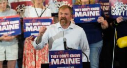 Senate candidate plagued by scandal wins primary in Maine