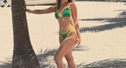 Sara Calabria, sister of soccer player Davide Calabria, managed to escape the inferno where she worked on Friday. She is pictured in the Dominican Republic and regularly shares photos of her life there with her Instagram followers