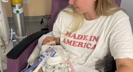 Ashley Morin gave birth to her son Nolan in 2023, and just five days later he was left fighting for his life in a coma due to a serious bacterial infection
