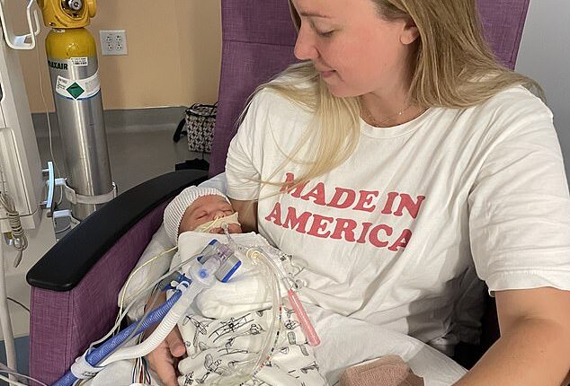 Ashley Morin gave birth to her son Nolan in 2023, and just five days later he was left fighting for his life in a coma due to a serious bacterial infection