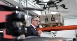 Sir Keir Starmer spoke this morning in Berkshire ahead the publication of the long-delayed £15billion defence investment plan, which he said had involved 'hard-edged' decisions