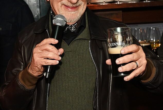 Steven Spielberg stunned pub-goers as he made a surprise appearance at The Devonshire in London on Thursday night