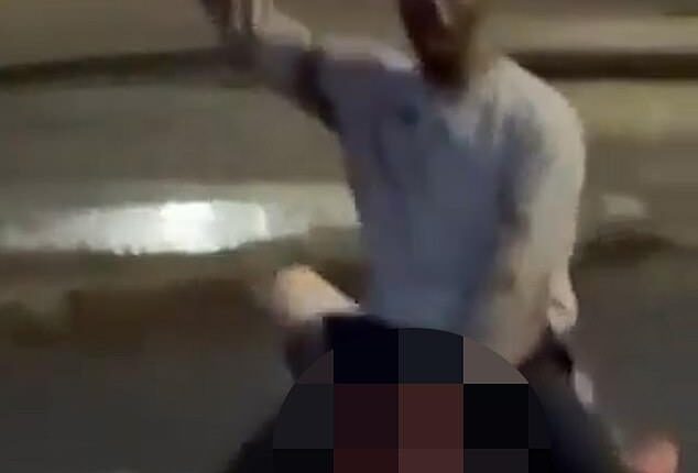 A man has been arrested and the victim rushed to hospital, where he is said to be in a critical condition