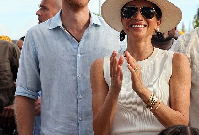 The Duchess of Sussex has chosen Soho House's designers to recreate the fashionable vibe of their exclusive venues in the Portuguese bolthole she and Harry, right, bought for £6.3 million in 2023
