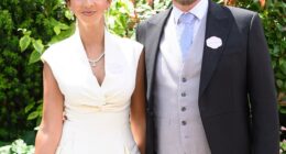 BBC star Nick Knowles and his wife Katie Dadzie attend day three of the Royal Ascot 2026