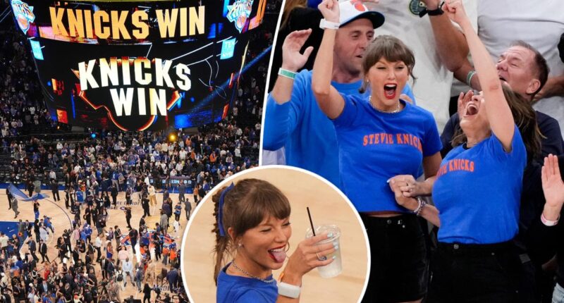 Taylor Swift celebrates epic Knicks win during Game 4 of NBA Finals