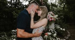 Power couple: Taylor Swift and Travis Kelce got engaged last August, with an Instagram post of the proposal 'liked' 37 million times