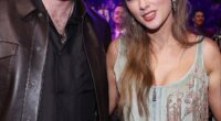 Taylor Swift and Travis Kelce have allegedly enlisted the bride's old friends Stevie Nicks and Tim McGraw to perform at their wedding next week; the couple are pictured in March