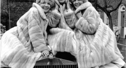 Singing trio the Beverley Sisters are pictured here - left to right, Teddie, Joy and Babs