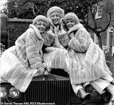 Singing trio the Beverley Sisters are pictured here - left to right, Teddie, Joy and Babs