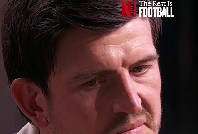 Harry Maguire looked highly uncomfortable as Alan Shearer praised Thomas Tuchel's subs