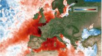 Satellite images show an ongoing marine heatwave off the northern and western coasts of France, the southern coast of Spain and in the sea off Monaco. The waters off the coast of Dover, Eastbourne and Brighton are also significantly warmer than usual, with areas of dark red indicating soaring temperatures