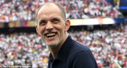 Thomas Tuchel all smiles as he wins battle with FIFA over national anthems after complaining World Cup experience had been 'ruined'