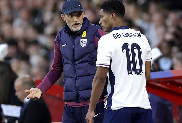 England boss Thomas Tuchel has appeared to have a slightly strained relationship with Jude Bellingham at times. He referred to Bellingham’s on-pitch antics as ‘repulsive’ a year ago