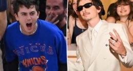 Timothée Chalamet shades the Oscars while celebrating Knicks' NBA championship