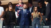 Pictured: Tom Cruise with David and Victoria Beckham at the USA's first game of the FIFA World Cup