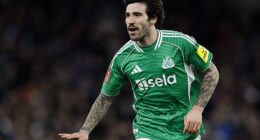 Sandro Tonali has played 110 times for Newcastle and helped them to lift the League Cup in 2025
