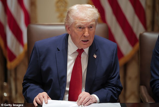 The fund was created as part of the settlement of Trump's $10 billion lawsuit against the Internal Revenue Service over the leaking of his 2019 tax return to the media. Lawmakers from both parties have criticized the President and labeled it a 'slush fund'