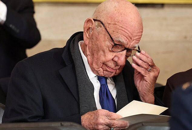 Rupert Murdoch attended President Trump's inauguration last January