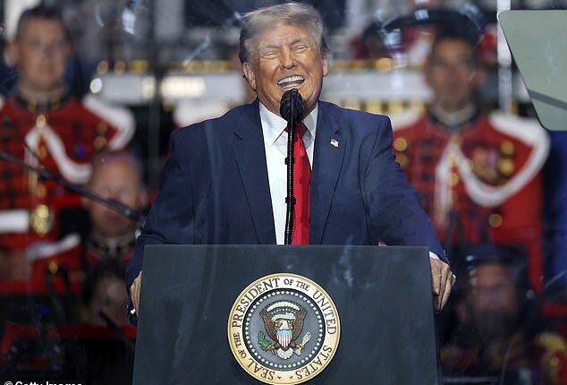 President Donald Trump celebrated the kick off of the Great American State Fair with a speech on the National Mall on Wednesday evening