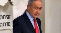 Israeli Prime Minister Benjamin Netanyahu arrives for a press conference in Jerusalem on March 19, 2026