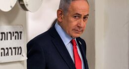 Israeli Prime Minister Benjamin Netanyahu arrives for a press conference in Jerusalem on March 19, 2026