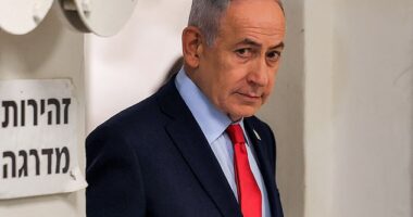 Israeli Prime Minister Benjamin Netanyahu arrives for a press conference in Jerusalem on March 19, 2026