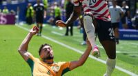 Jacob Italiano (pictured executing a tackle against the USA at the World Cup) has lost his injury battle and is returning home from the tournament