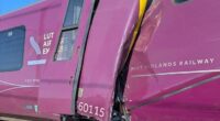 Two trains have crashed into each other causing serious injuries and bloodied passengers on board (seen)