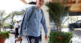 Thomas Tuchel was a picture of happiness as his England squad arrived to check in in Florida