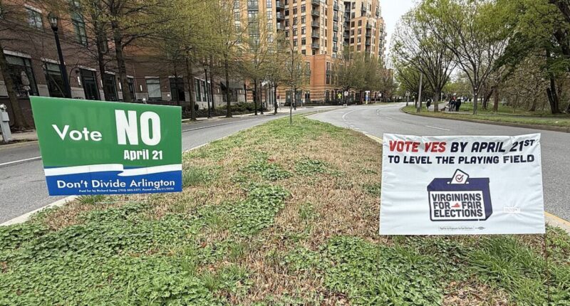 Virginia redistricting signs