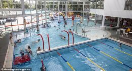 The Harold Holt Swimming Centre where the accused allegedly filmed women showering