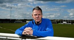 Stuart Pearce, pictured at Grays Athletic Football Club, won 78 England caps, coached the Under-21 side from 2007-13 and worked as Fabio Capello’s assistant with the senior side